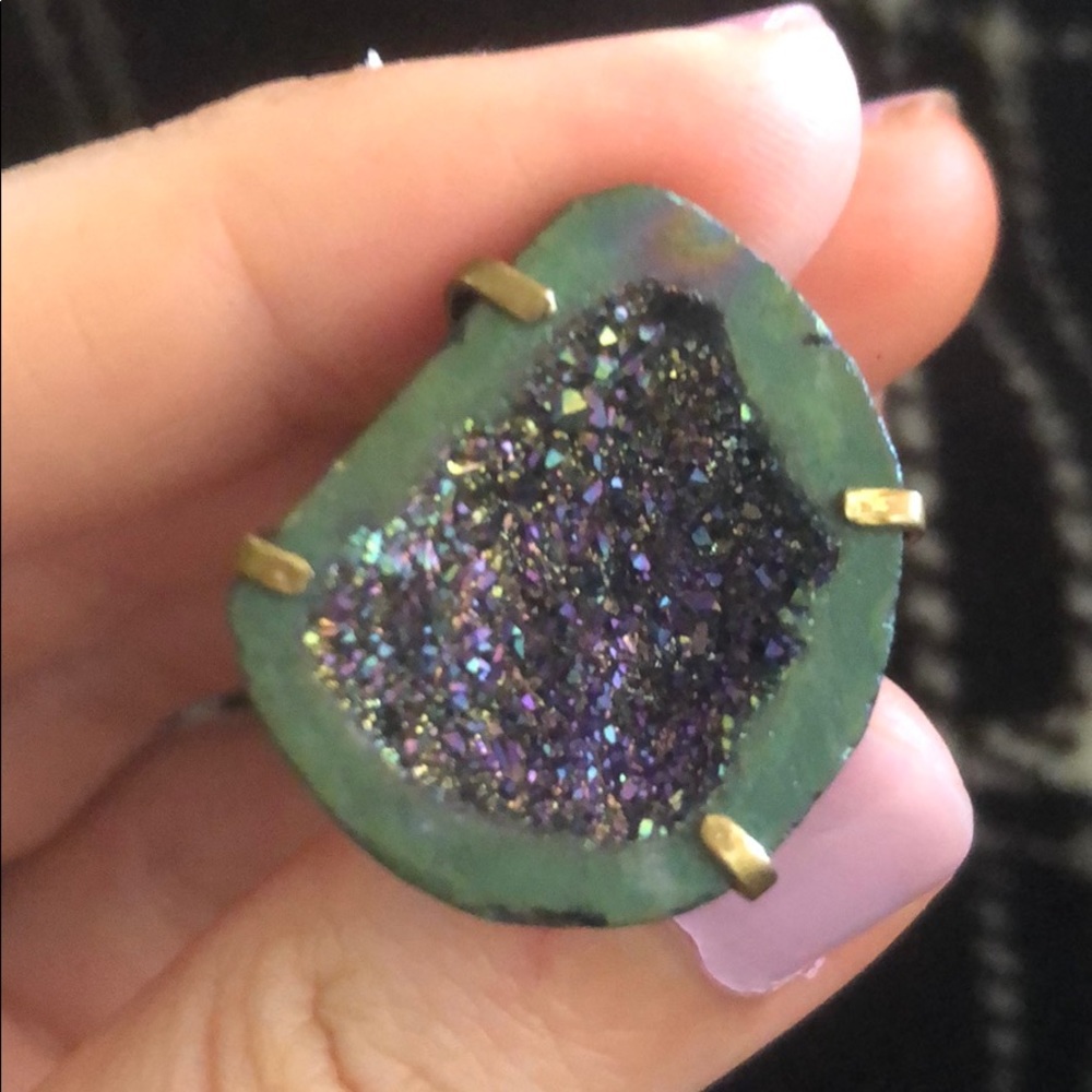 Beautiful Sparkly Gem Rock Ring - image 3